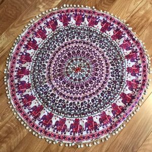 Circle tapestry pillowcase rug